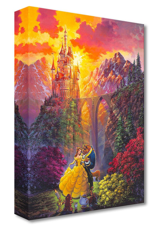Beauty and the Beast Walt Disney Fine Art Rodel Gonzalez Limited Edition of 1500 on Canvas "Spring Dance" Treasures on Canvas Print TOC