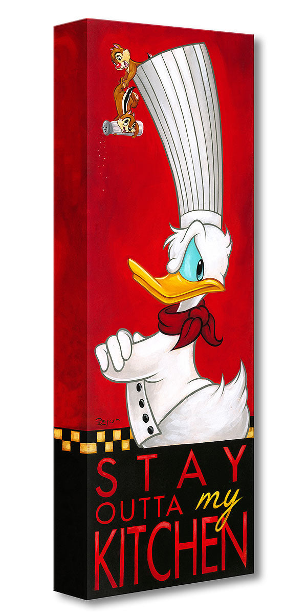 Donald Duck as a Chef Walt Disney Fine Art Tim Rogerson Limited Edition Treasures on Canvas Print TOC "Stay Outa My Kitchen"