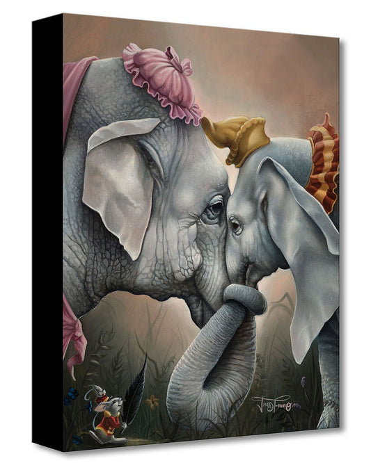 Dumbo Walt Disney Fine Art Jared Franco Limited Edition of 1500 Treasures on Canvas Print TOC "Together At Last"