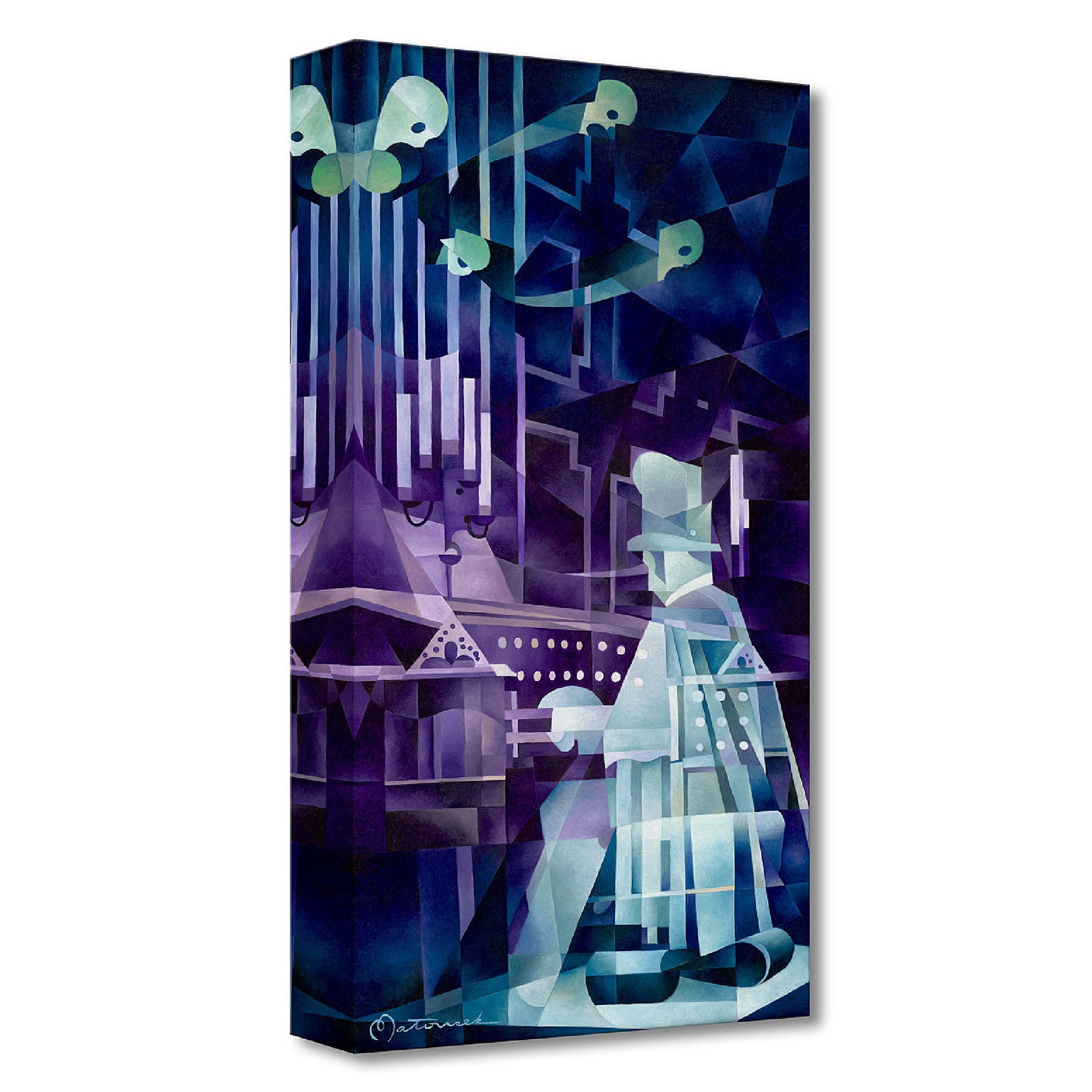 Disneyworld Haunted Mansion Walt Disney Fine Art Tom Matousek Limited  Edition Treasures on Canvas Print TOC 