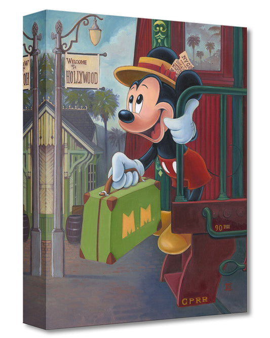 Mickey Mouse Train Walt Disney Fine Art Bret Iwan Limited Edition of 1500 TOC Treasures on Canvas Print "Track 28"