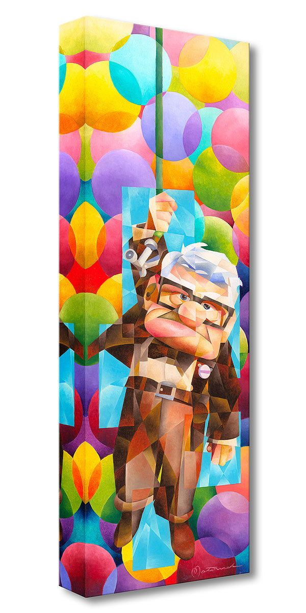 UP Pixar and Walt Disney Fine Art Tom Matousek Limited Edition of 1500 Treasures on Canvas Print TOC "UP Goes Carl"
