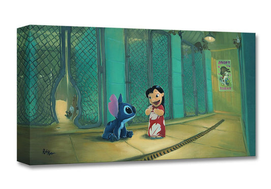 Lilo and Stitch Walt Disney Fine Art Rob Kaz Limited Edition of 1500 Treasures on Canvas Print TOC "Welcome to the Family"