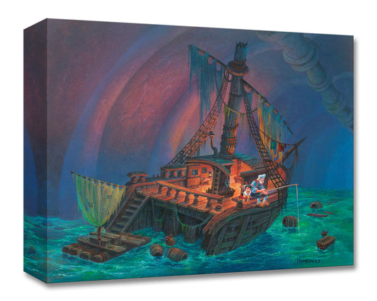 Pinocchio Walt Disney Fine Art Michael Humphries Ltd Ed of 1500 TOC Treasures on Canvas Print "What Now Geppetto"