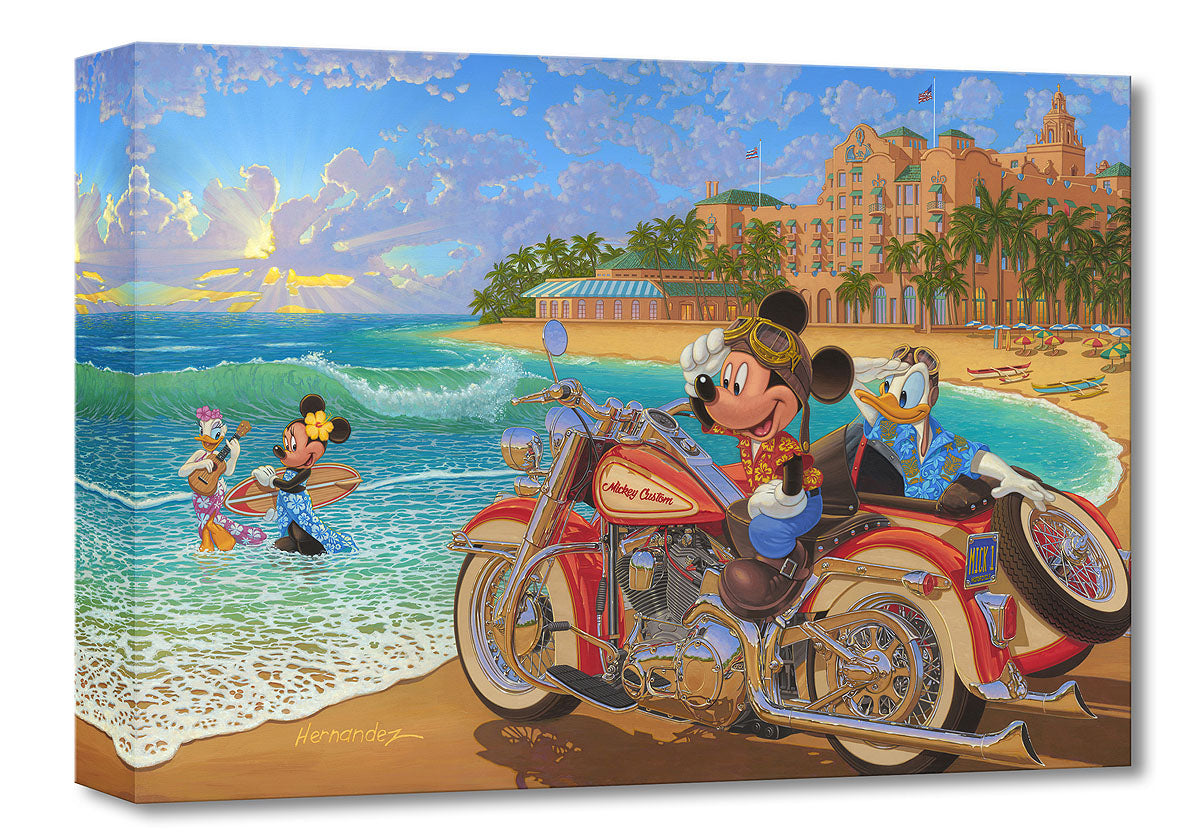 Mickey Mouse Motorcycle Walt Disney Fine Art Manuel Hernandez Limited Edition