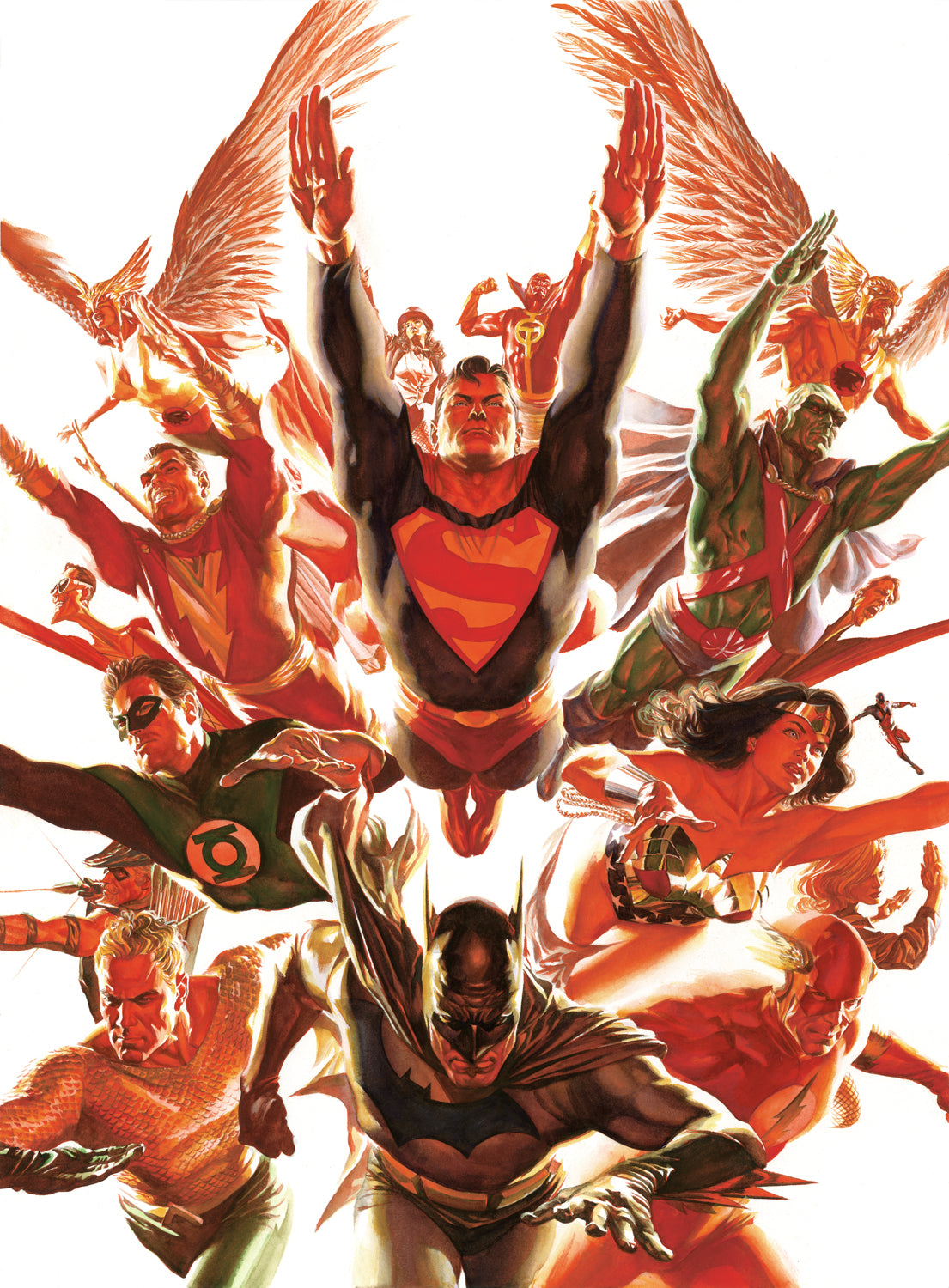 Alex Ross SIGNED World's Greatest Super-Heroes Giclee on Canvas Limited Edition