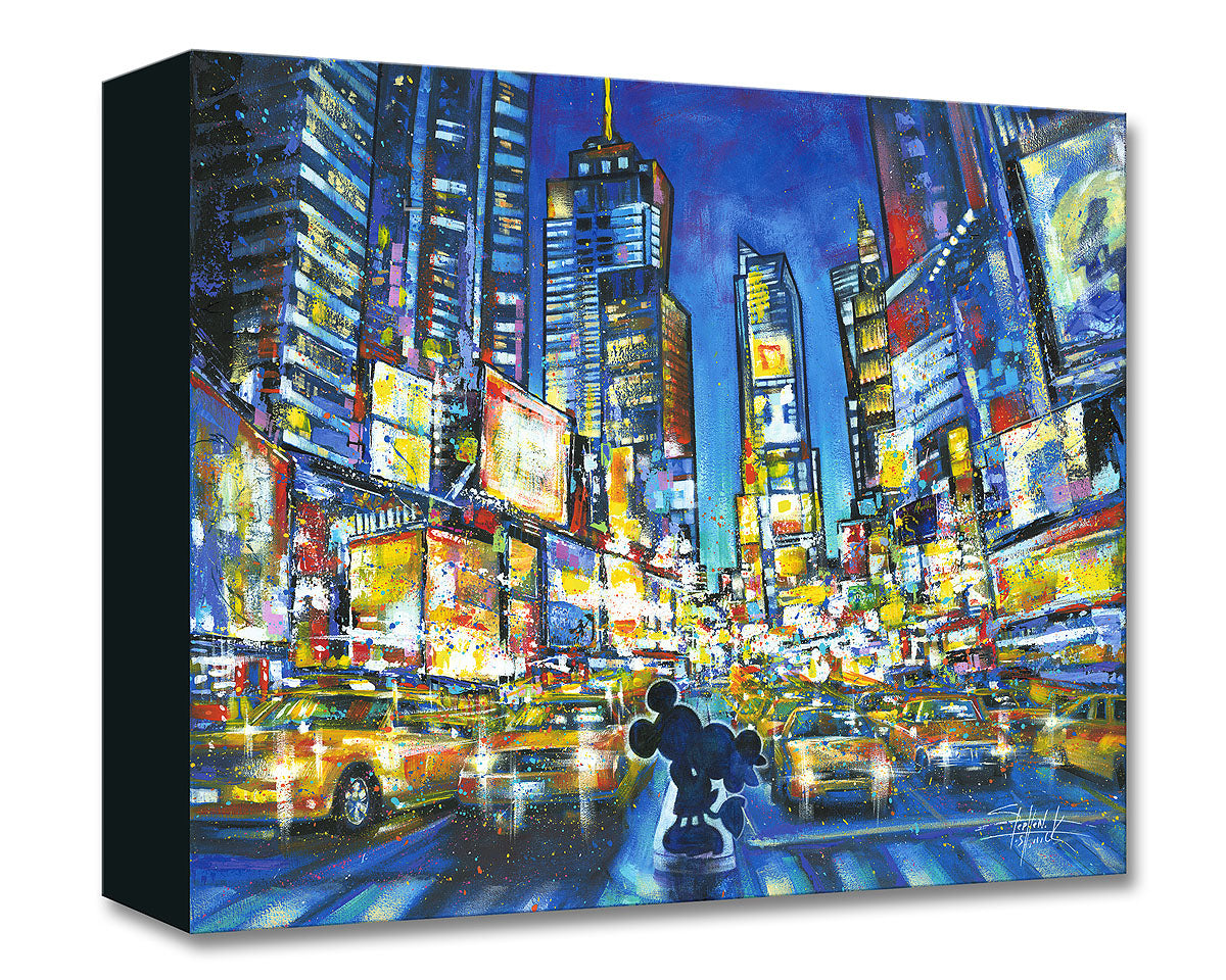 Mickey Mouse in New York Walt Disney Fine Art Stephen Fishwick Limited Edition Treasures on Canvas Print TOC "You Me and the City"