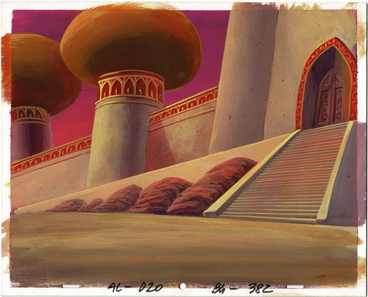 Walt Disney Aladdin Television Production Animation Palace Background from 1994-5 Episode 20