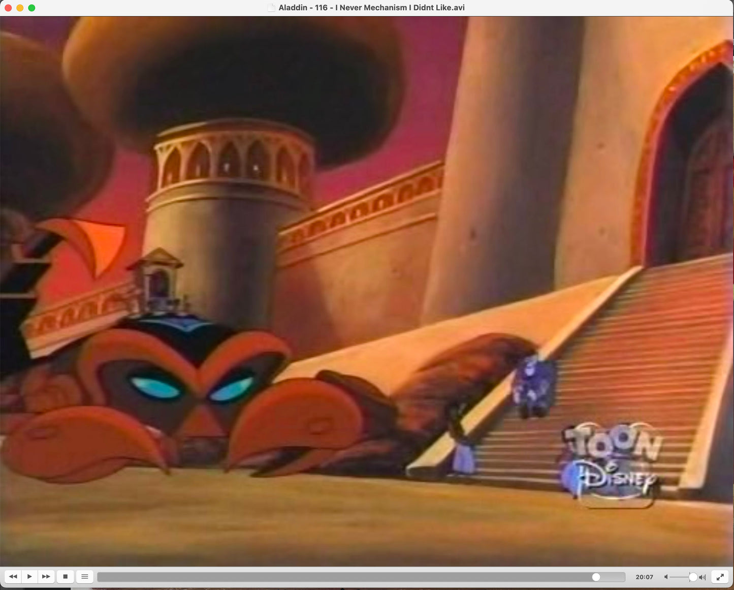 Walt Disney Aladdin Television Production Animation Palace Background from 1994-5 Episode 20