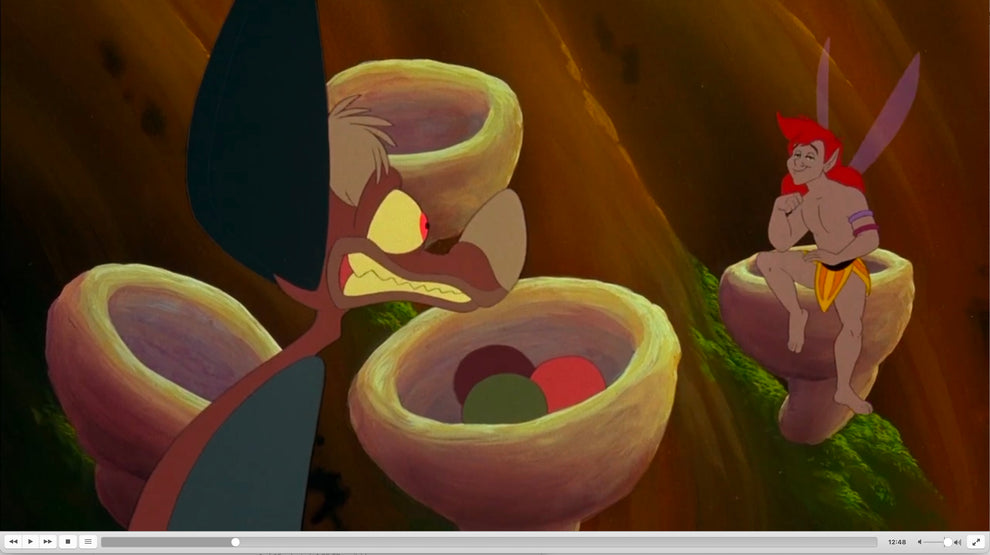 Ferngully Original Production Animation Cel Setup of Pips and Batty Ko ...