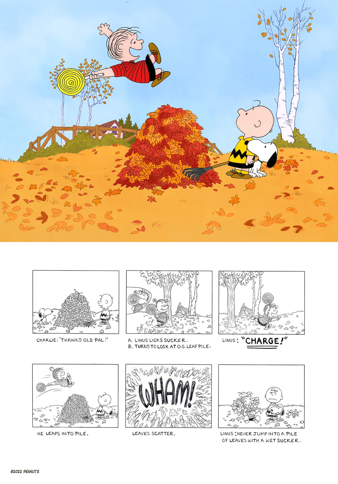 PEANUTS Charlie Brown Charge Ltd Edition of 50 Animation Cel AND Storyboard Print Signed by Larry Leichliter Halloween Great Pumpkin MLC30