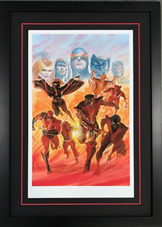 Alex Ross SIGNED X-Men Tribute NYCC 2020 Exclusive Fine Art Print on Paper Proof Version Limited Edition of 35 FRAMED VERSION