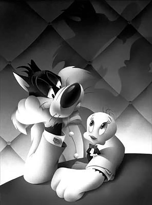 Tweety Bird Sylvester the Cat Portrait Series Signed Alan Bodner from Looney Tunes Warner Brothers Ltd Ed of 100 Canvas Print Harry Sabin