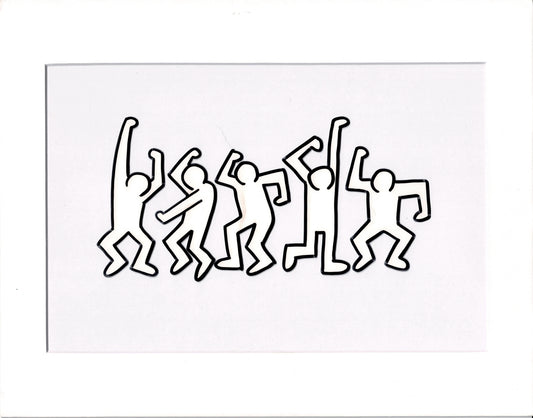 Keith Haring Original Production Cartoon Animation Cel 1992