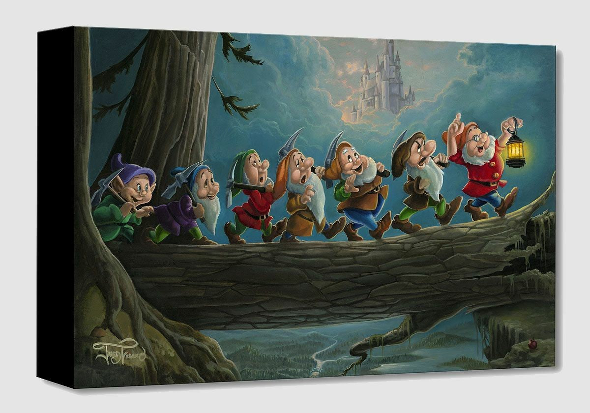 Snow White Walt Disney Fine Art Jared Franco Limited Edition Treasures on Canvas TOC "Home to Snow"