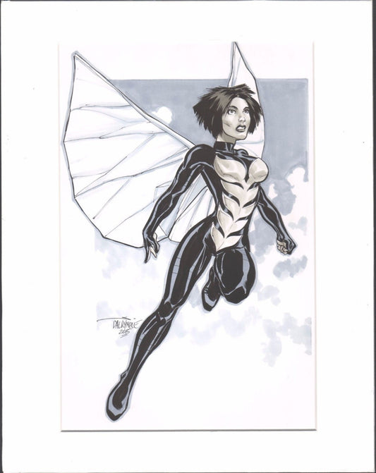 The Wasp Original Art by Scott Dalrymple Matted Signed 2015 2*