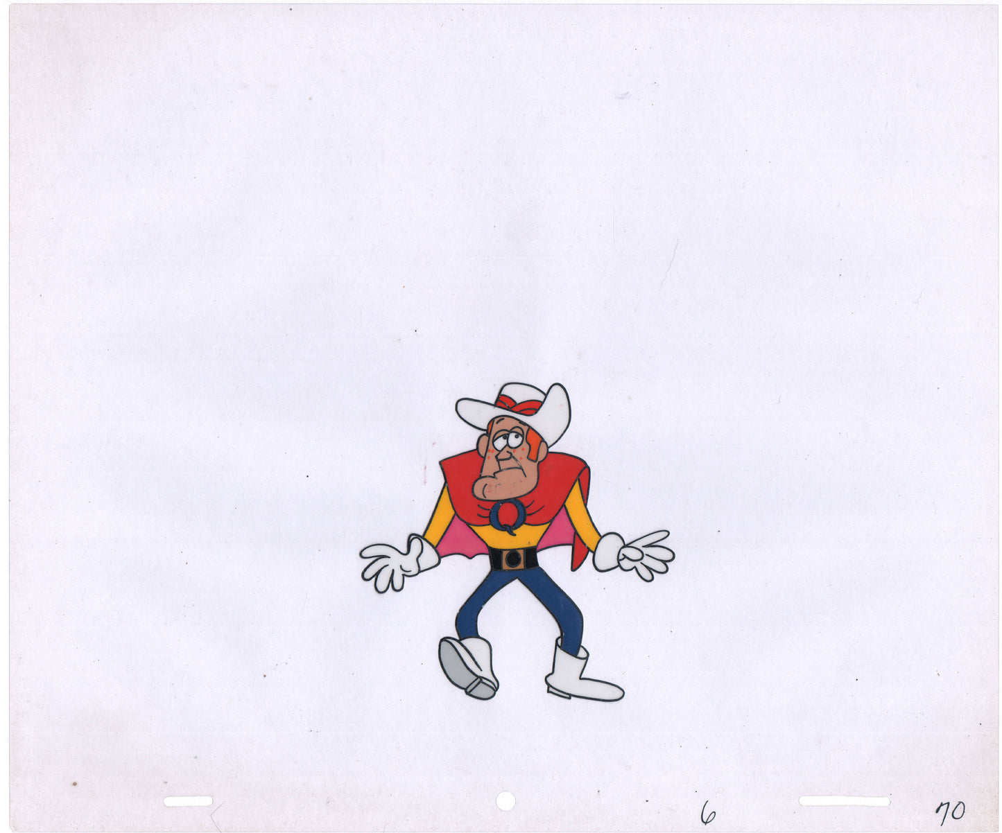 Jay Ward Quake Cereal production animation cel from commercial Quaker 1967-1974 2