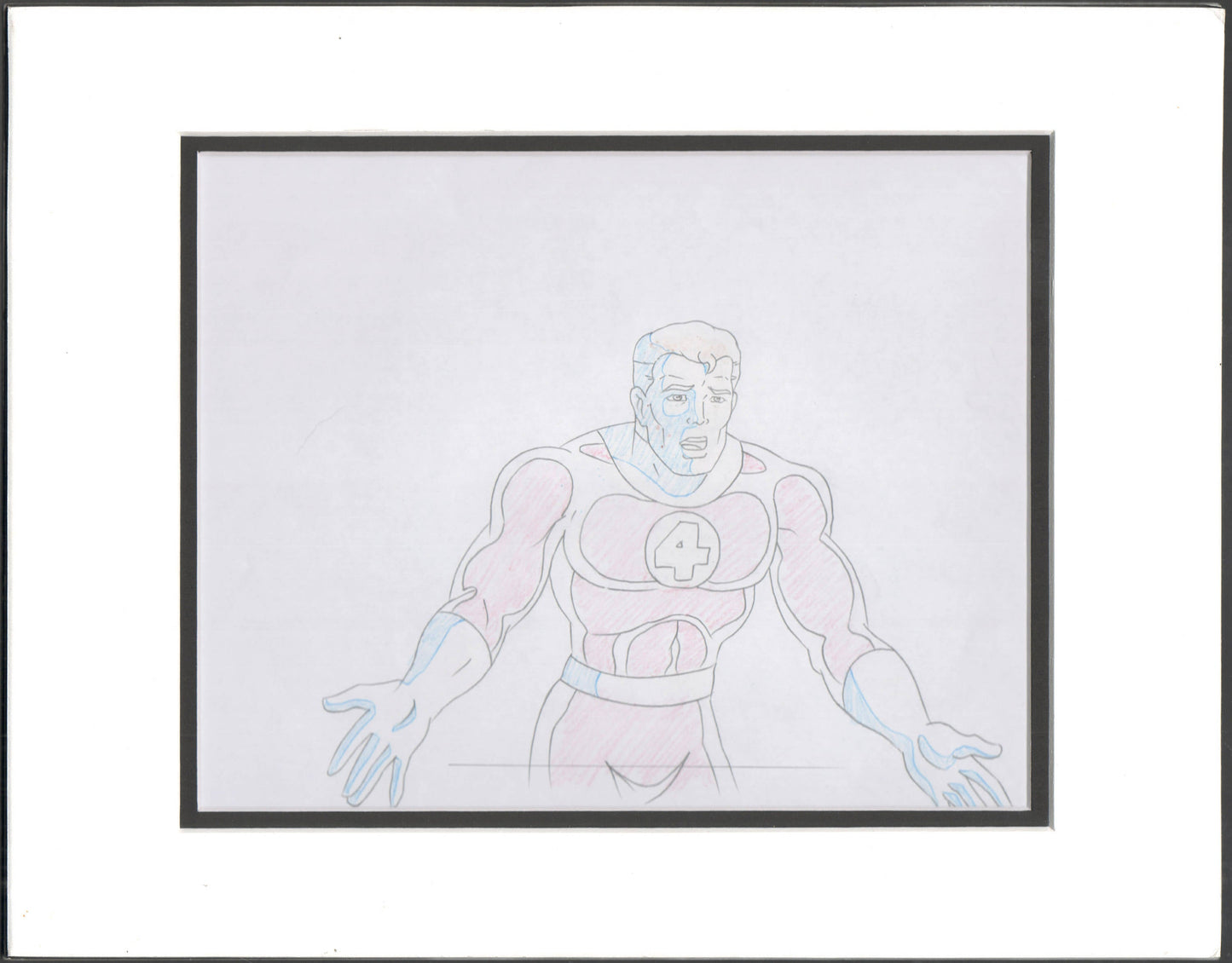 Fantastic Four Reed KEY Original Production drawing 1994 Marvel 2*