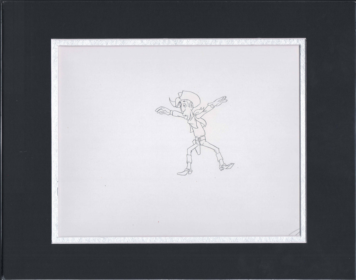 Lucky Luke original production cel Drawing Hanna-Barbera 1983