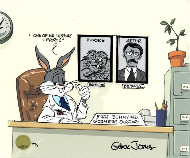Chuck Jones Rabbit-plasty 2006 Warner Brothers Limited Edition Cel of 200 Bugs Plastic Surgeon