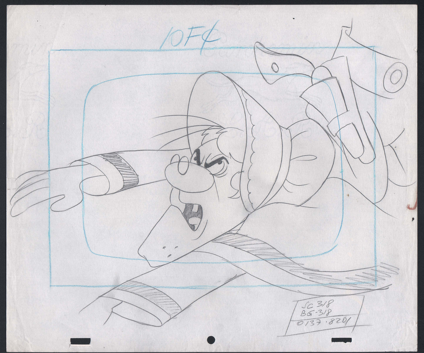 Lucky Luke Dalton Brother original production cel Drawing Hanna-Barbera 1983