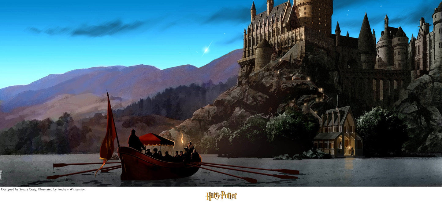 Harry Potter Journey to Hogwarts Stuart Craig SIGNED Warner Brothers Giclee on Paper Limited Ed of 500