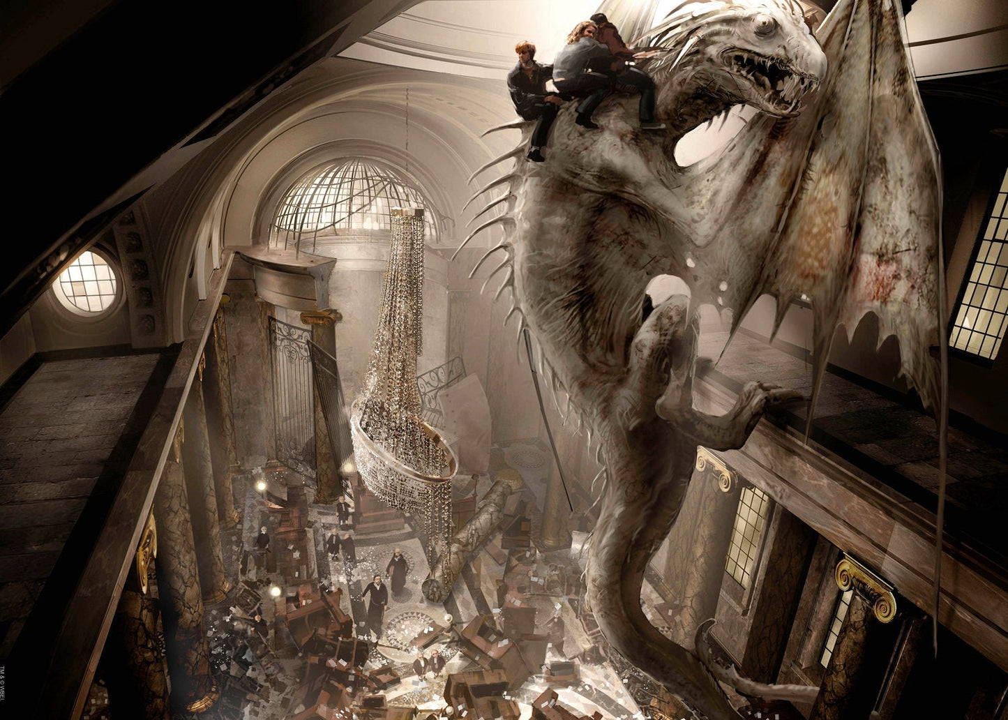 Harry Potter Escape on the Dragon Stuart Craig SIGNED Warners Giclee on Paper Limited Ed of 500