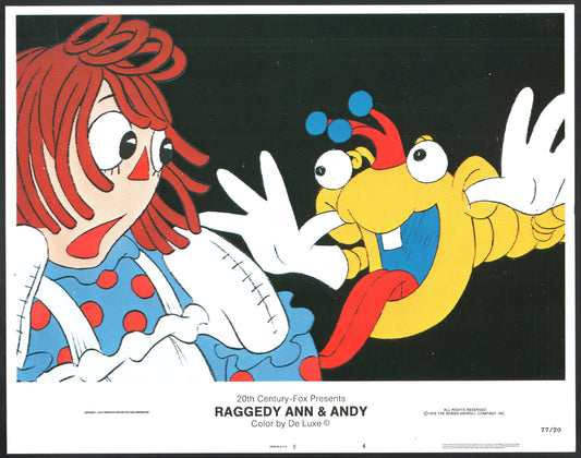 Raggedy Ann & Andy A Musical Adventure Lobby Card 1977 Johnny Gruelle y