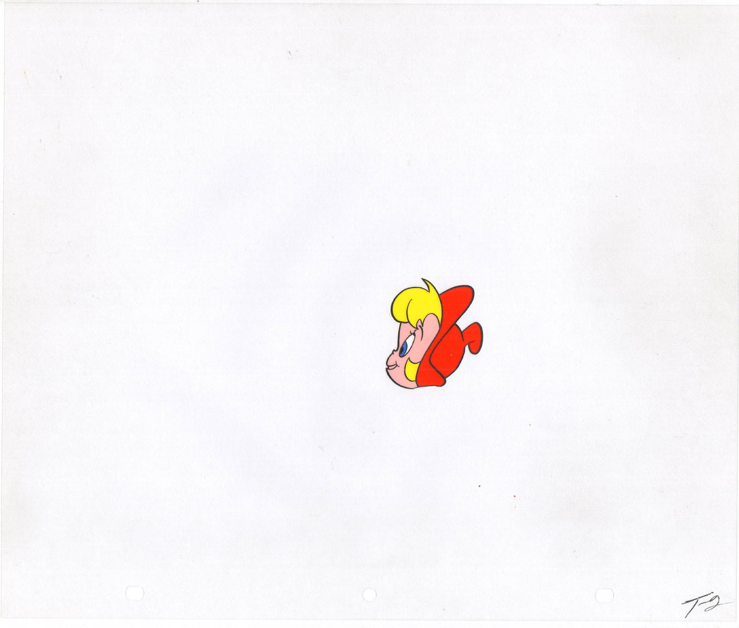 Casper Wendy the Good Little Witch Production cel and drawing 1963 Harvey h1