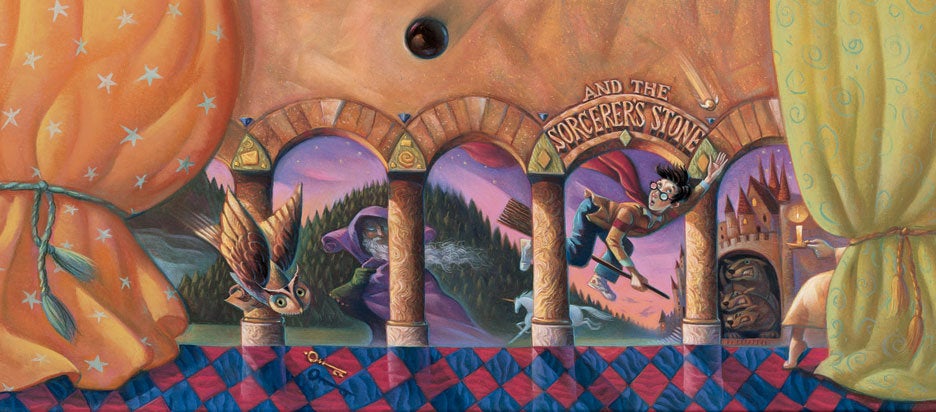 Harry Potter and the Sorcerers Stone Mary GrandPre SIGNED Bookcover Giclee on Fine Art Paper Limited Edition of 500