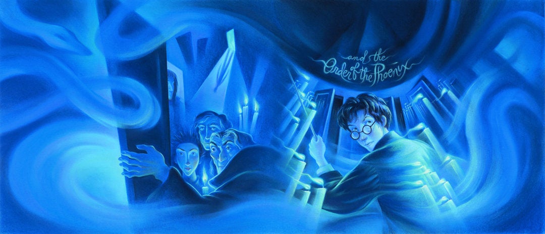 Harry Potter and the Order of the Phoenix Mary GrandPre SIGNED Bookcover Giclee on Fine Art Paper Limited Edition of 500