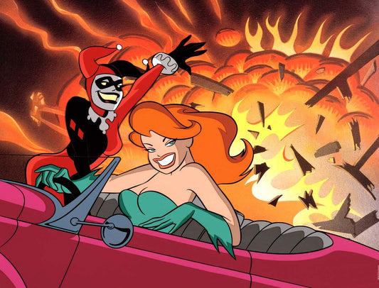 Bruce Timm SIGNED Girls Night Out Harley Quinn n Ivy DC Giclee Limited Ed of 100