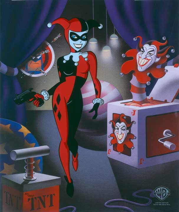 Classic Harley Quinn Batman Animated Series Warners Limited Ed Animation cel of 500