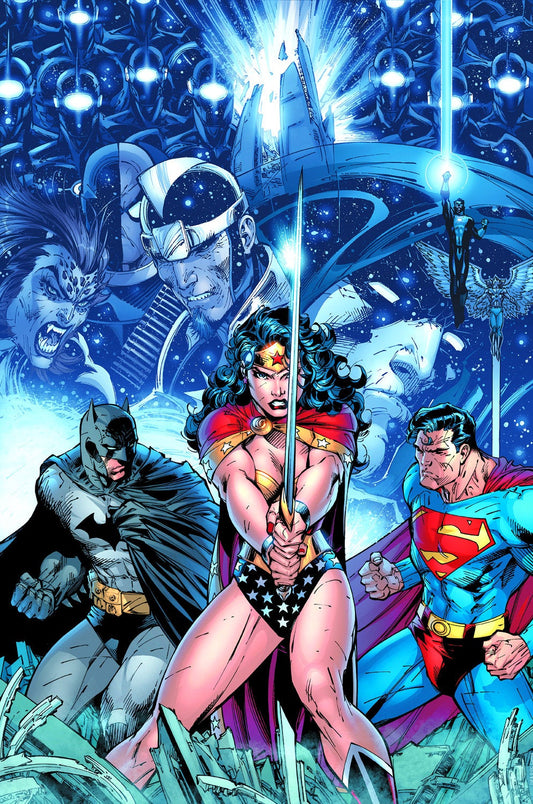 Jim Lee SIGNED Wonder Woman Superman Batman DC Giclee on Canvas Limited Edition of 100
