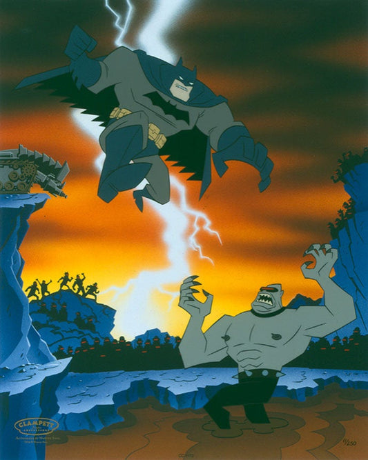 Bruce Timm SIGNED Legends of the Dark Knight Warner Brothers Limited Ed Animation cel of 250