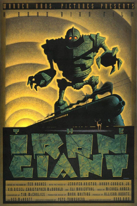 The Iron Giant Mark Whiting Warner Brothers Giclee on Canvas Limited Ed 100