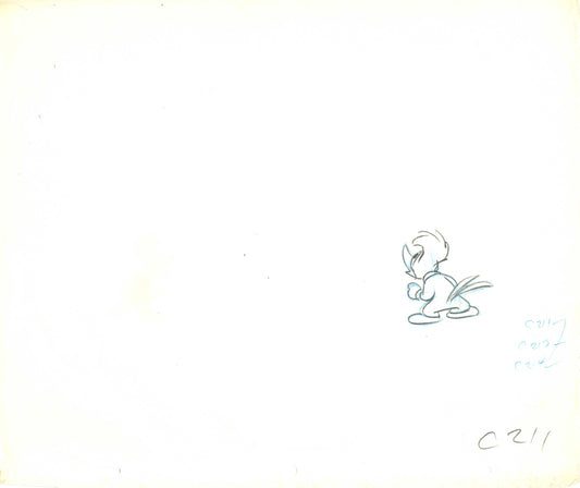 Woody Woodpecker Lantz KEY Vintage production animation cel drawing 211