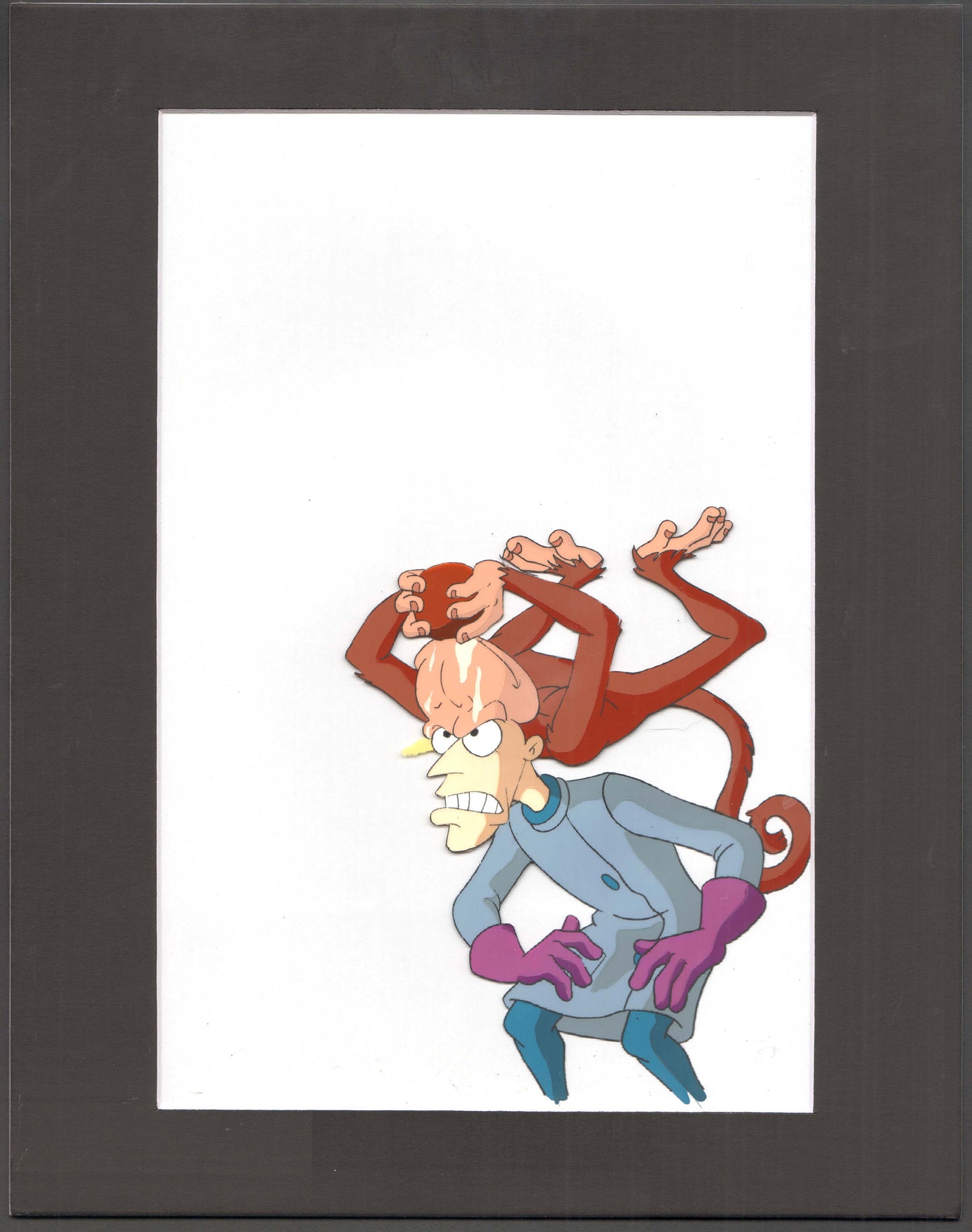 Earthworm Jim Professor Monkey production animation cel Universal 95-6