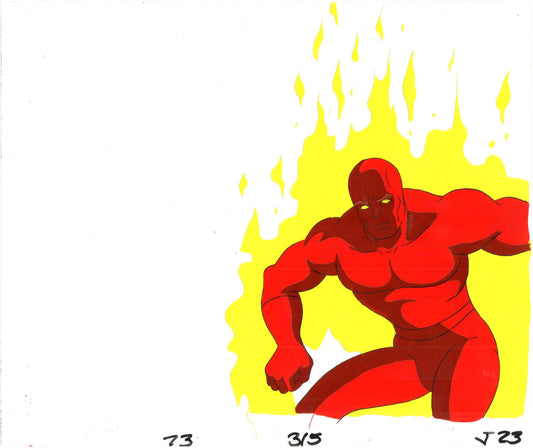 Fantastic Four Human Torch Original Production cel 1994-1996 Marvel 23