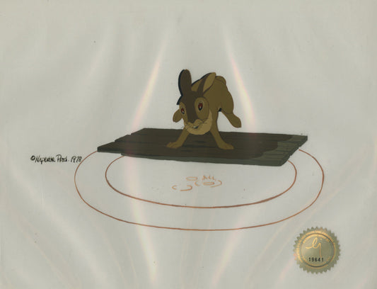 Watership Down  BLACKBERRY 1978 production animation cell LJE Seal COA 28-3