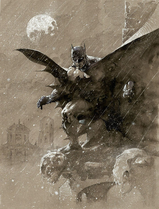 Jim Lee SIGNED Over San Prospero Batman DC Giclee on Canvas Limited Ed of 100