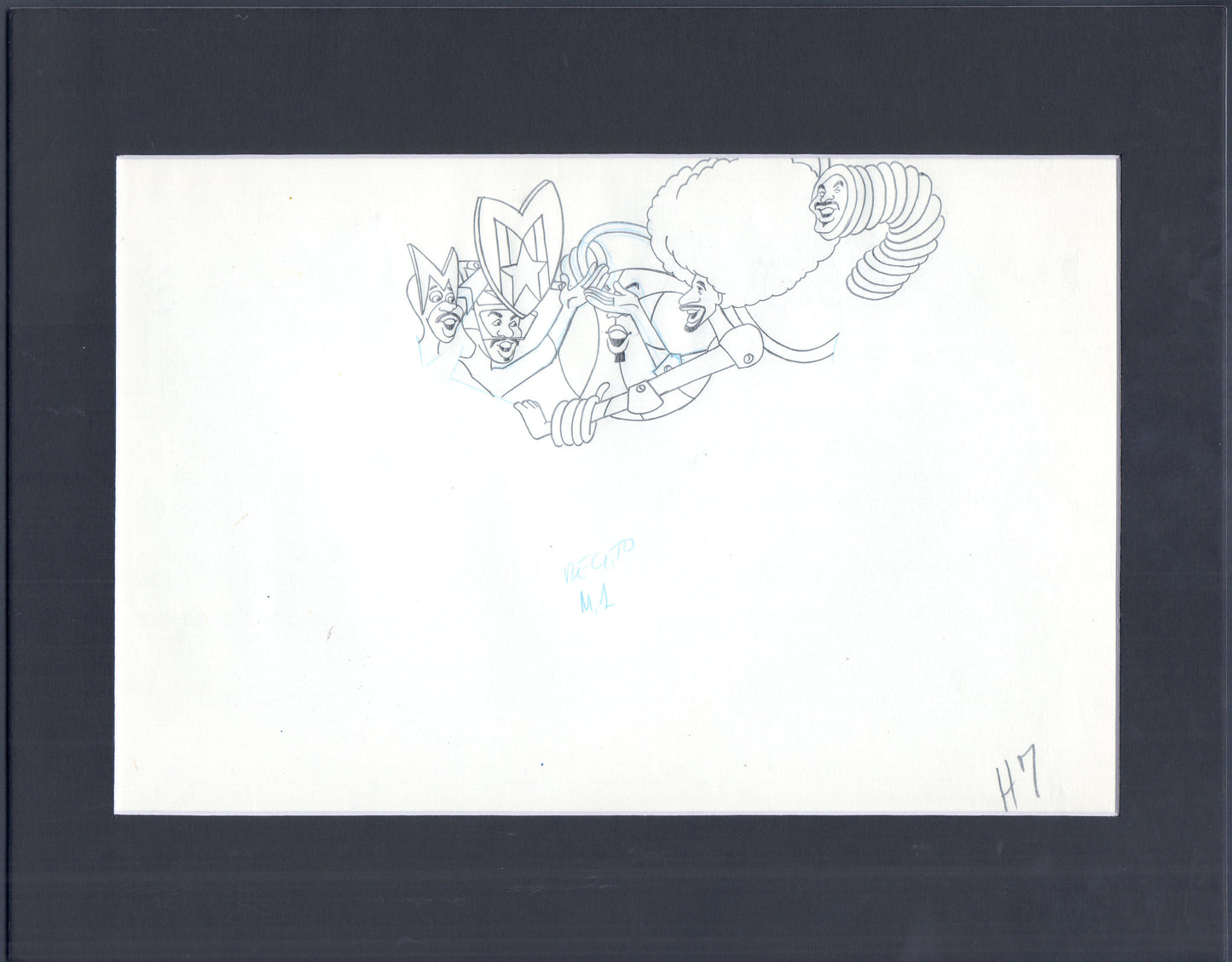 Super Globetrotters stock production animation cel drawing Hanna Barbera 1979 H7