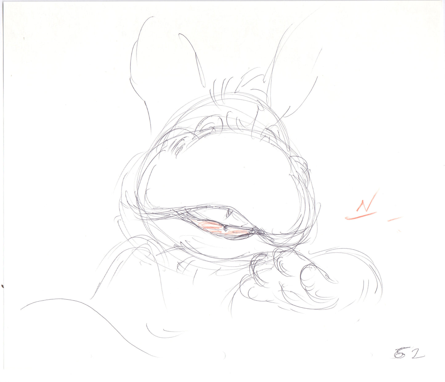 Hoppo from Disney WUZZLES commercial Original production drawing!  52