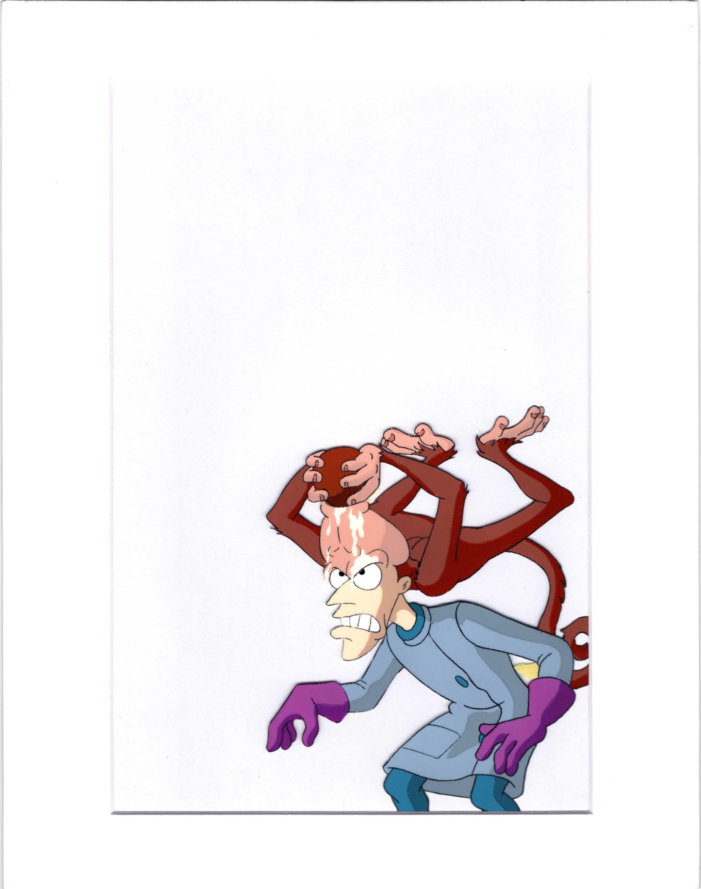Earthworm Jim Professor Monkey production animation cel Universal 95-6 8