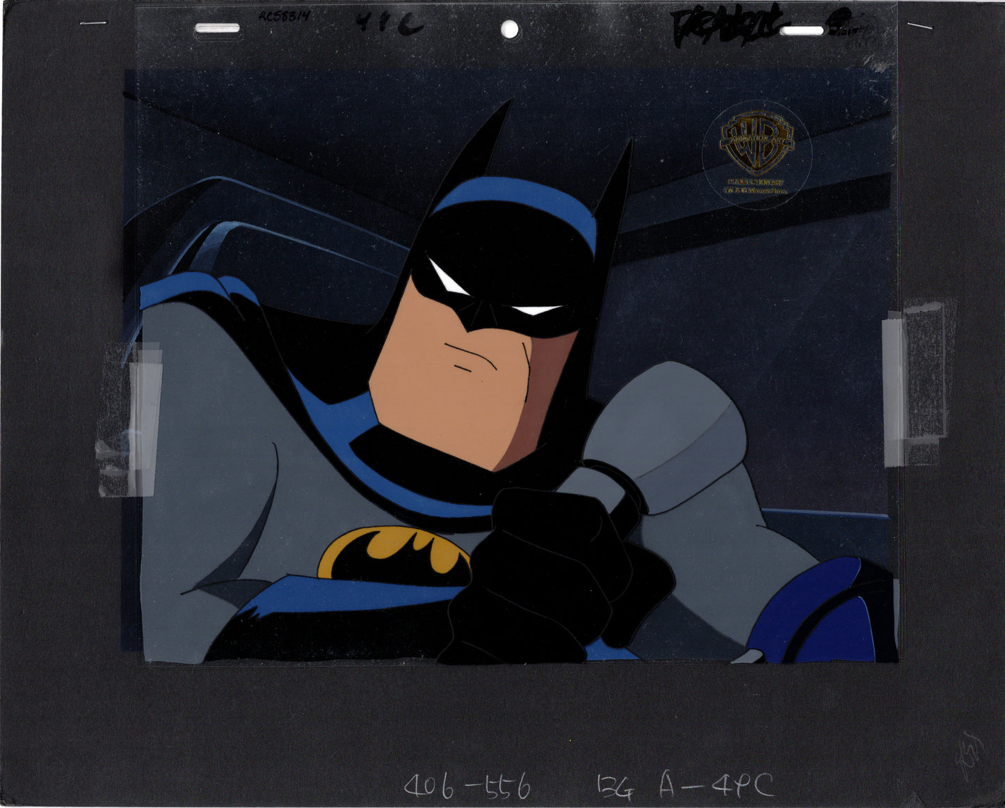 Batman The Animated Series Production Cel AND Original Background MASTER SETUP Warner Brothers 1993 314