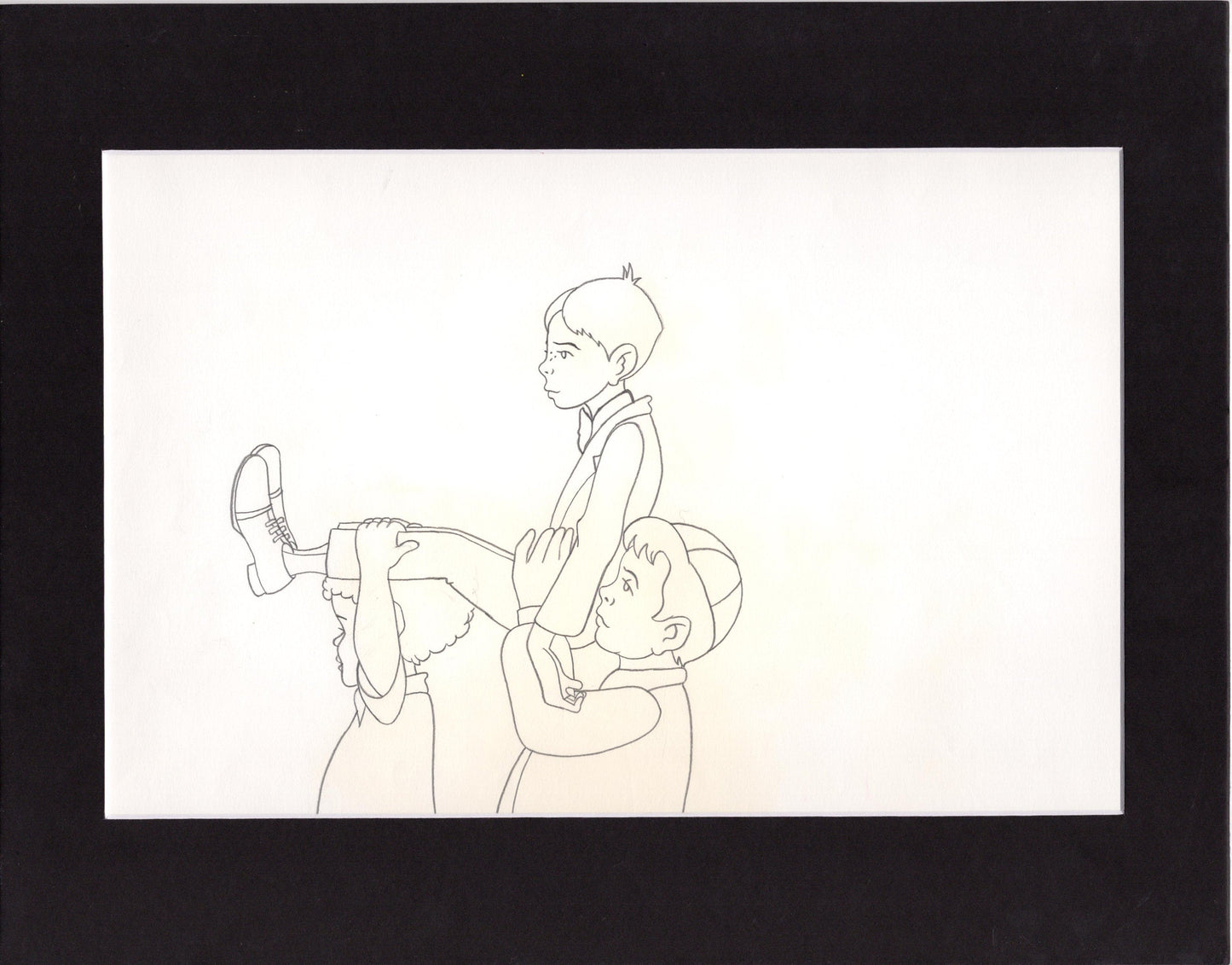 Little Rascals Production Animation Cel Drawing with Alfalfa from Hanna Barbera 1982-83 95