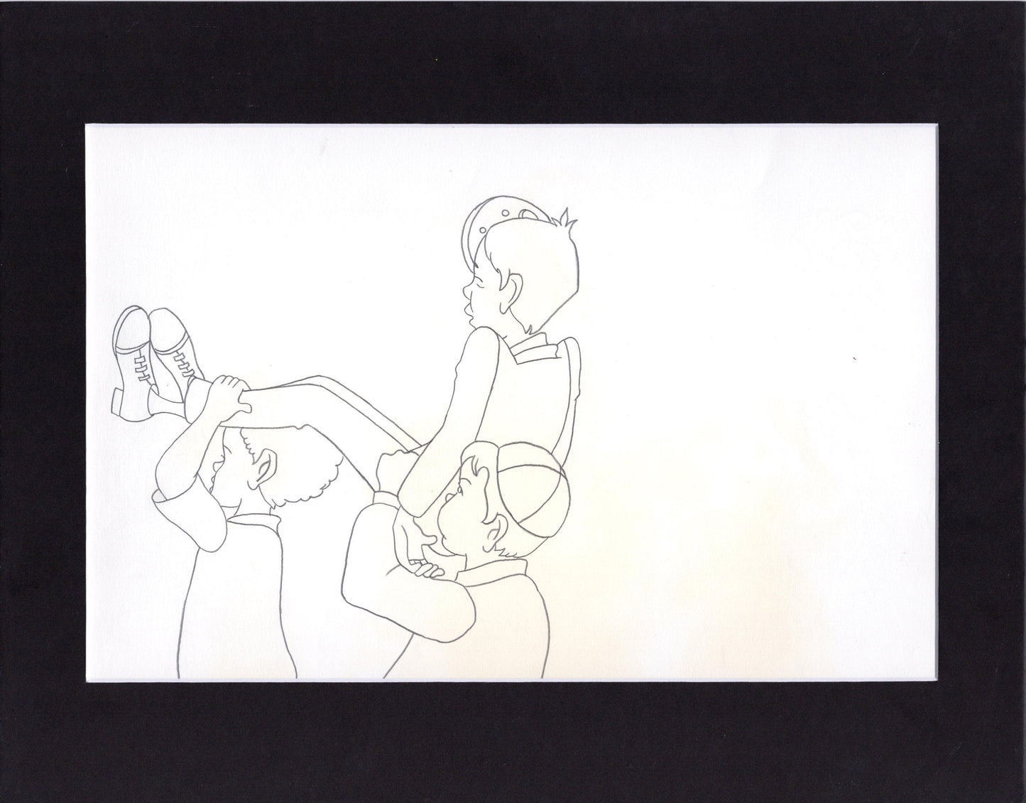 Little Rascals Production Animation Cel Drawing with Alfalfa from Hanna Barbera 1982-83 175