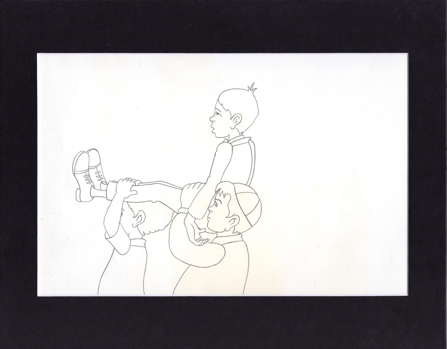 Little Rascals Production Animation Cel Drawing with Alfalfa from Hanna Barbera 1982-83 115
