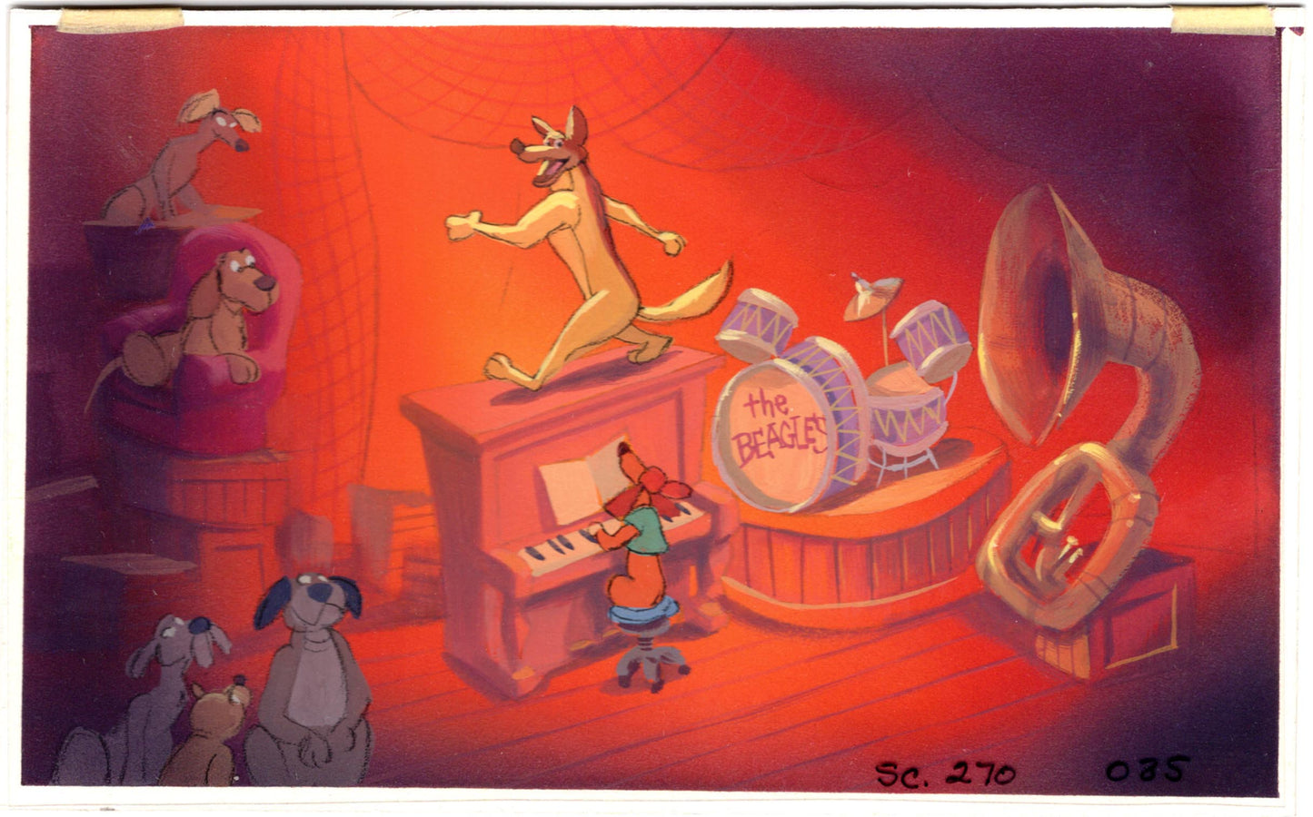 All Dogs Go To Heaven Don Bluth Itchy Production Animation Storyboard One of a Kind 1989 a