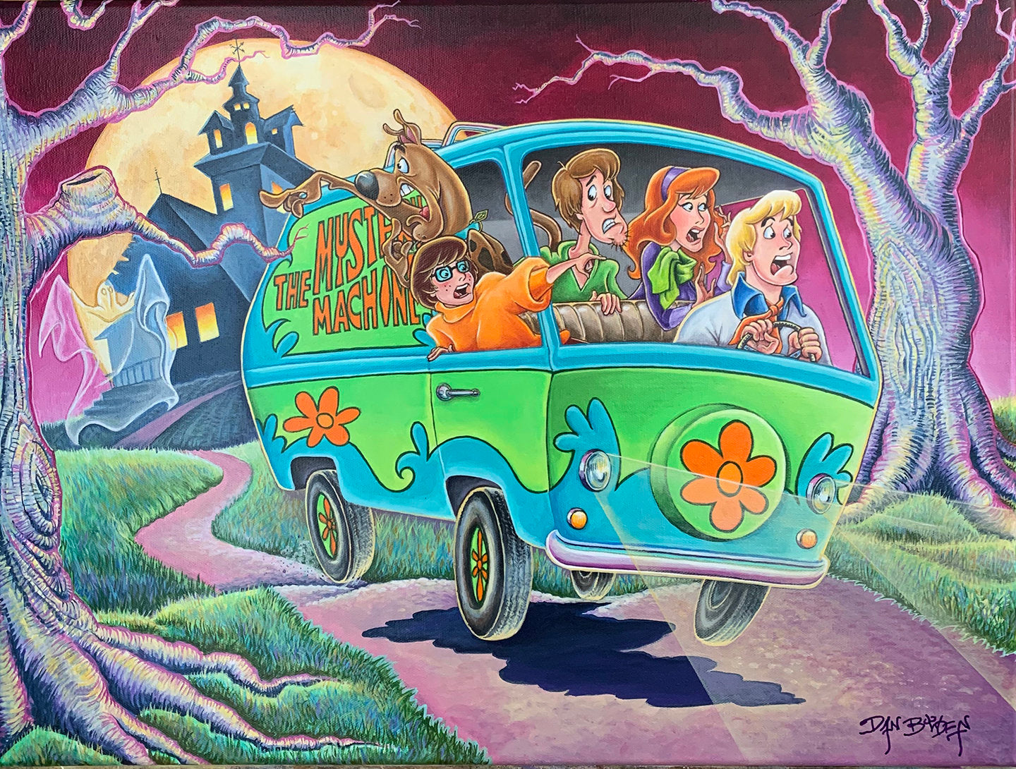 Scooby Doo Dan Bowden Signed 2020 Hanna Barbera Limited Edition Print of 200